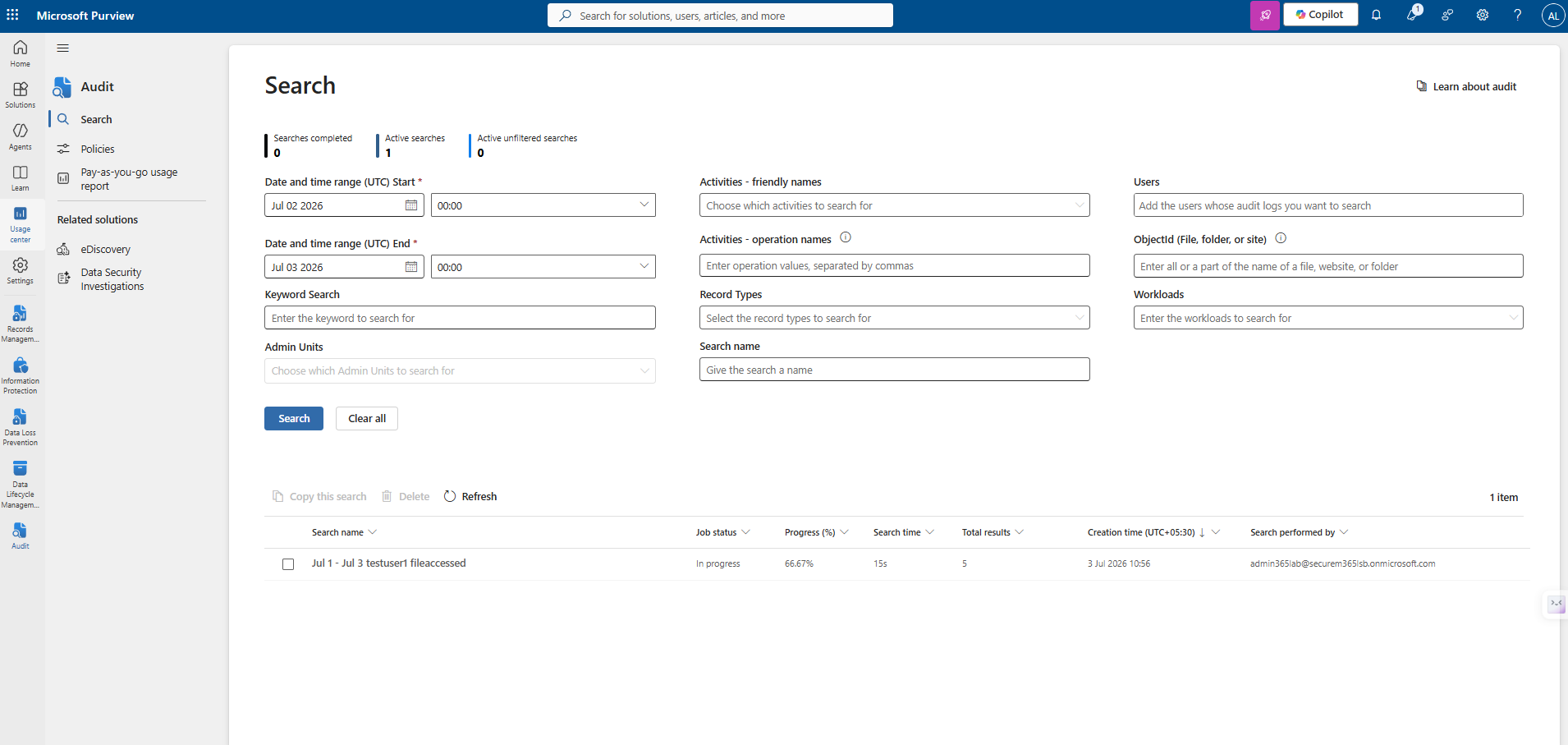 Search Configuration