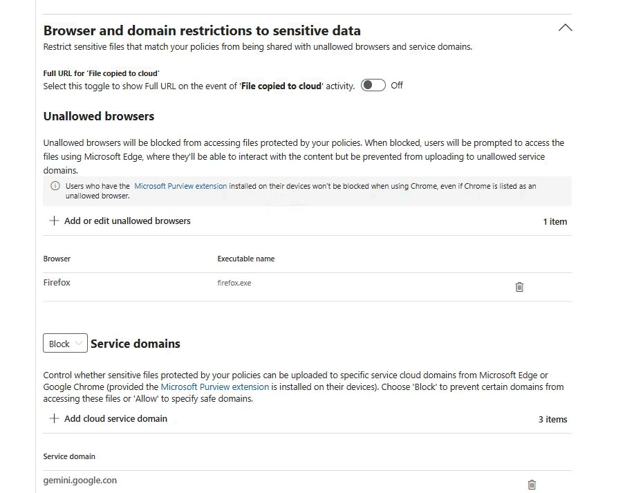 Browser Restriction