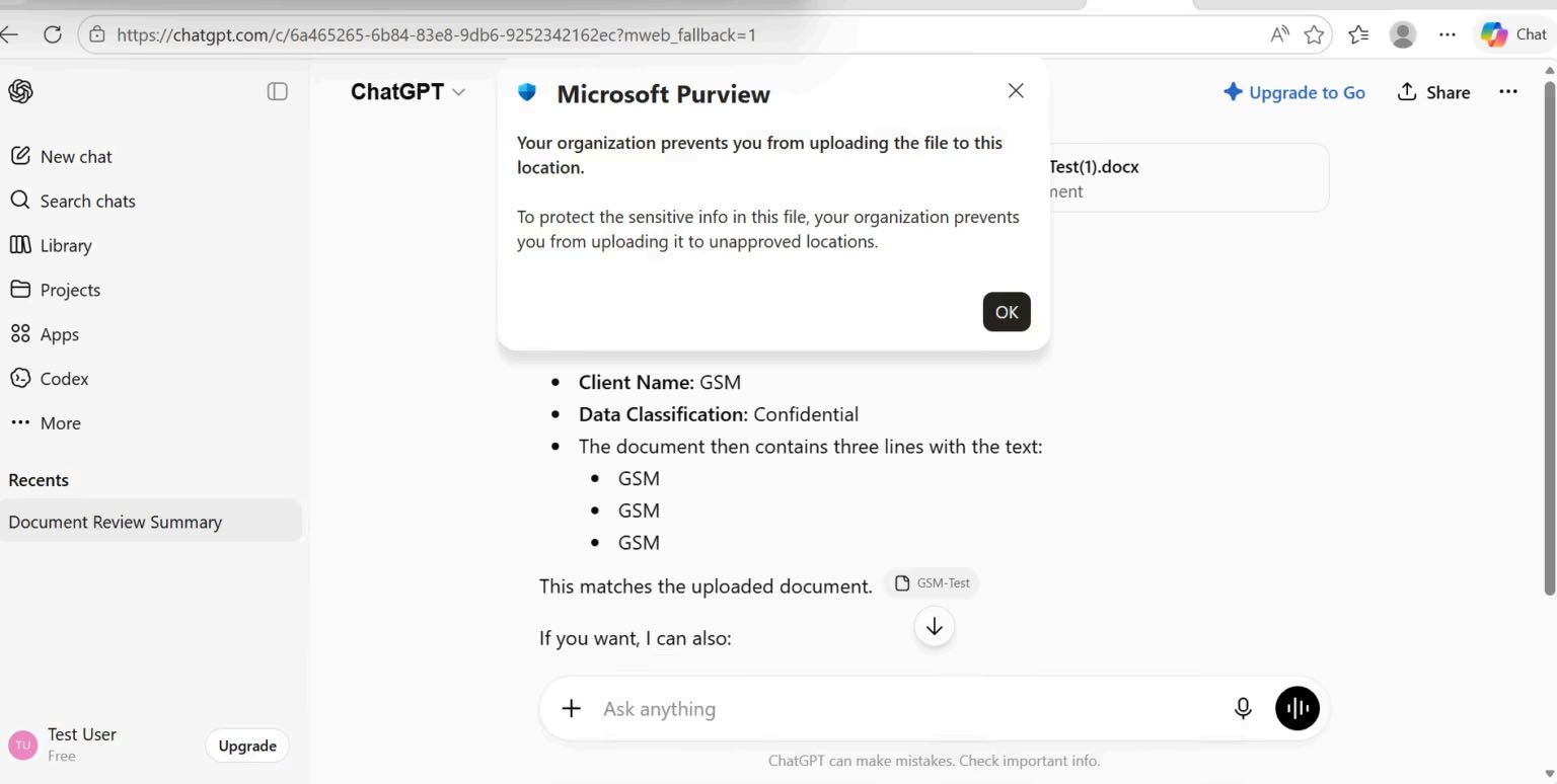 ChatGPT Upload Blocked